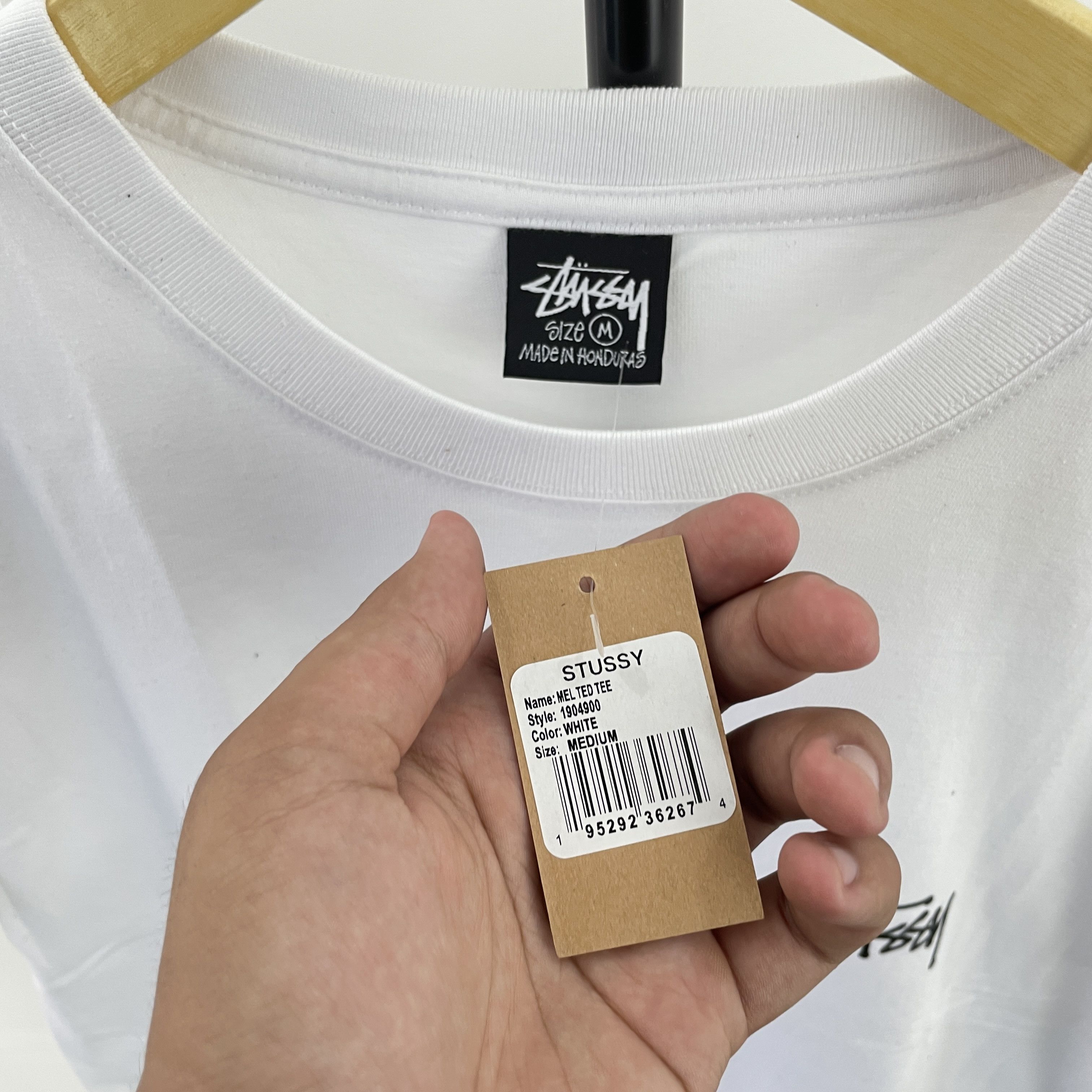 Stussy Stussy Melted Tee White - Medium Size US M / EU 48-50 / 2 - 3 Thumbnail