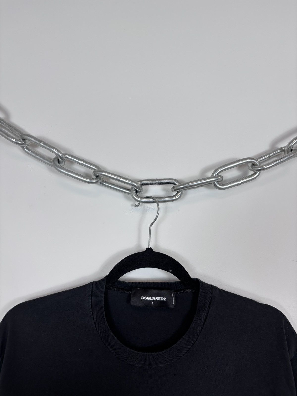 Dsquared2 Dsquared2 Men’s Black T-Shirt Tee Be Cool Be Nice Big Logo Size US L / EU 52-54 / 3 - 4 Thumbnail