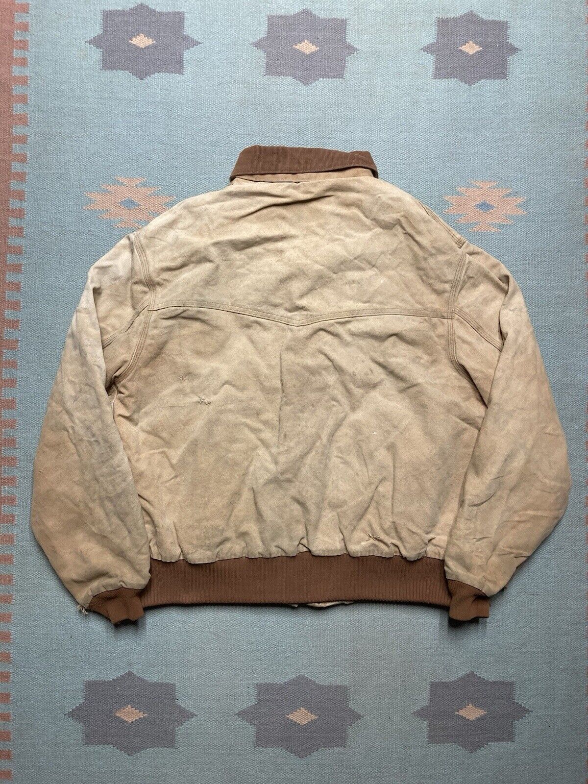 Carhartt × Vintage carhartt Santa Fe work jacket j13 brn distressed thrashed XL Size US XL / EU 56 / 4 - 8 Thumbnail