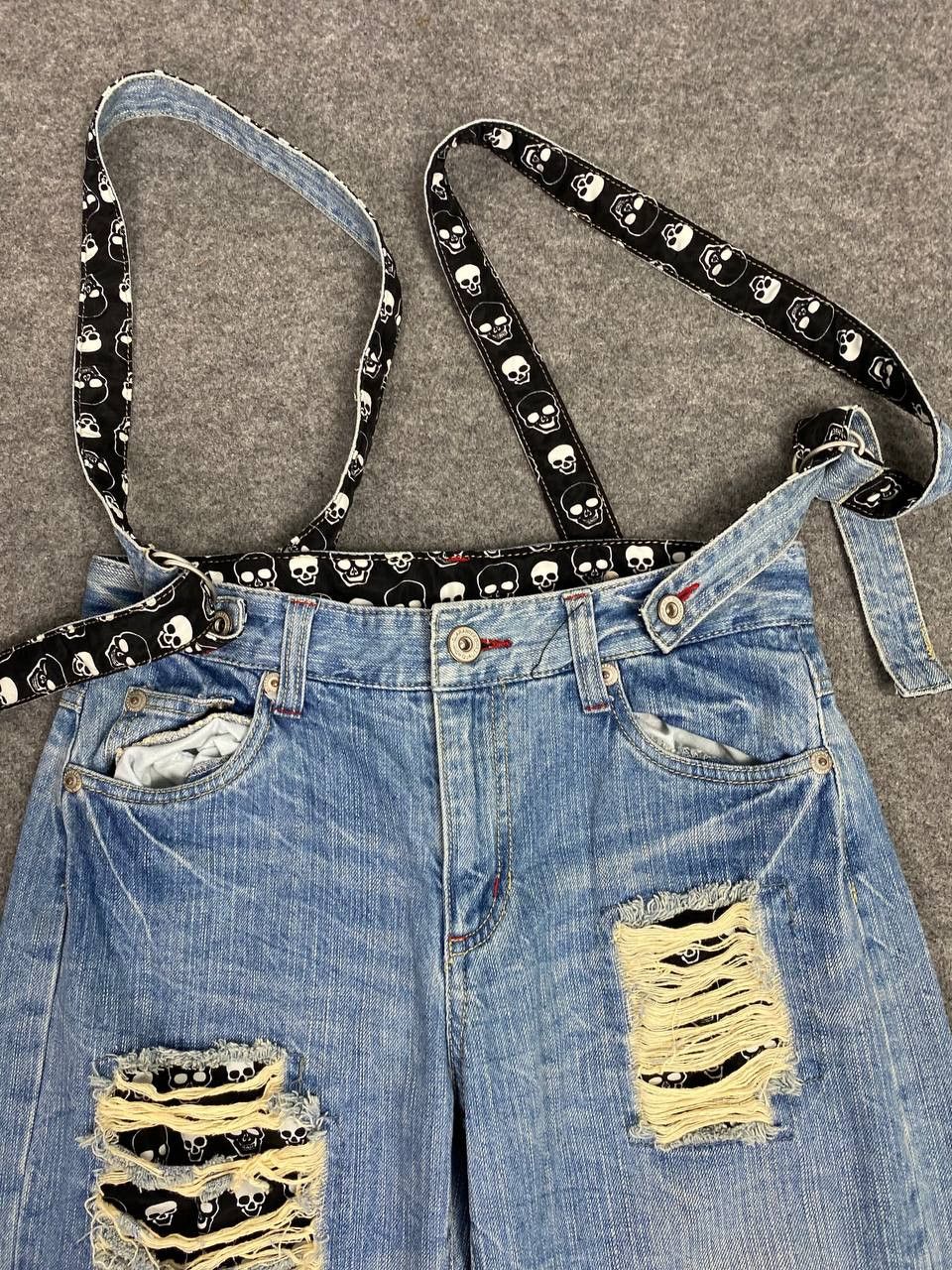 Japanese Brand japanese brand bondage style distressed denim Size US 32 / EU 48 - 6 Thumbnail