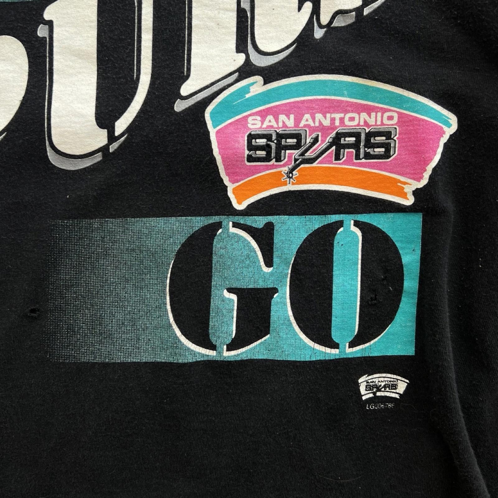 Tultex 90s Go Spurs Go Tee Vintage Rare Size US L / EU 52-54 / 3 - 6 Thumbnail