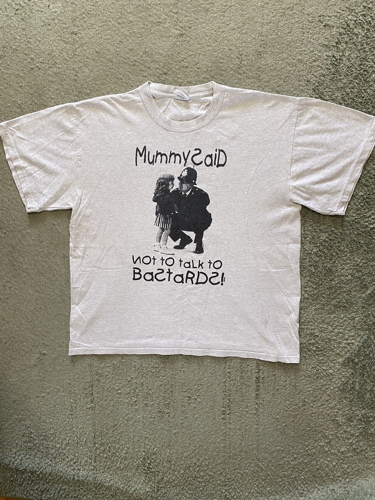Other Vintage 90s ACAB My Mommy Said Not to Talk to Bastards Tee Size US XL / EU 56 / 4 - 1 Thumbnail