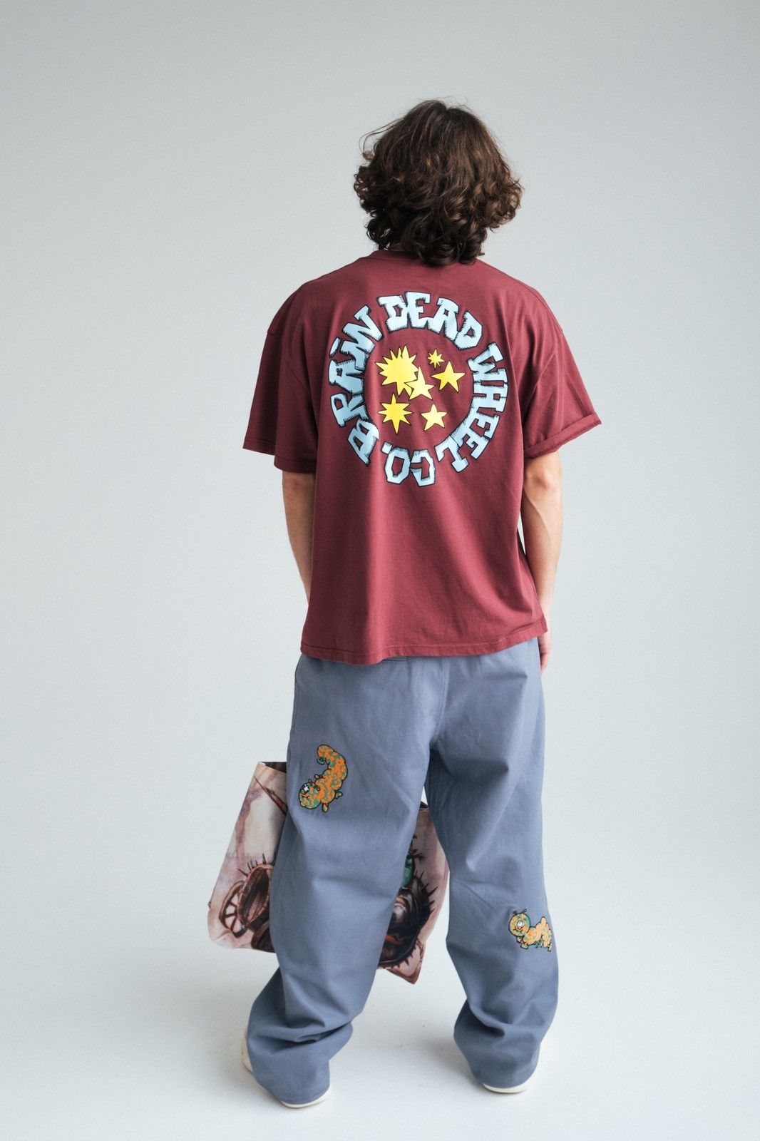Brain Dead Brain Dead Worms Wide Leg Trouser XL Size US 38 / EU 54 - 3 Thumbnail