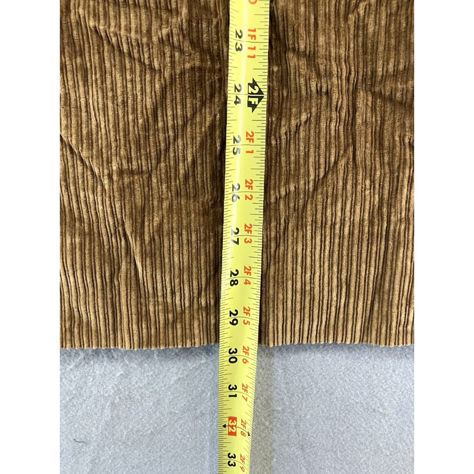 Vintage Schrader Brown Corduroy Midi Skirt Womens 6 Pleated Casual with Pockets & Back Slit 90s Size 28" / US 6 / IT 42 - 6 Thumbnail