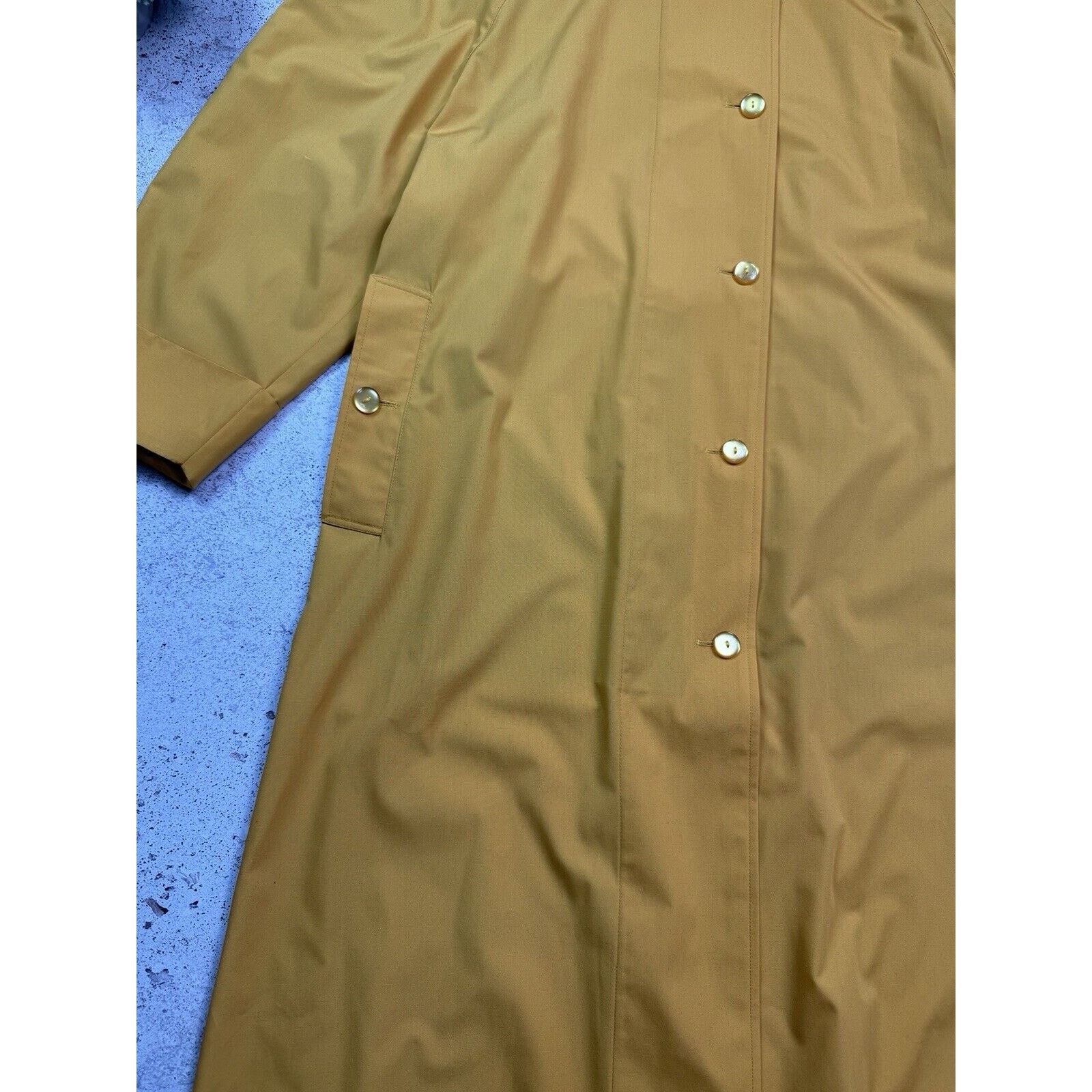 Vintage Vintage 90s 80s Christian Aujard Yellow Trench Coat Size 38 Size M / US 6-8 / IT 42-44 - 7 Thumbnail