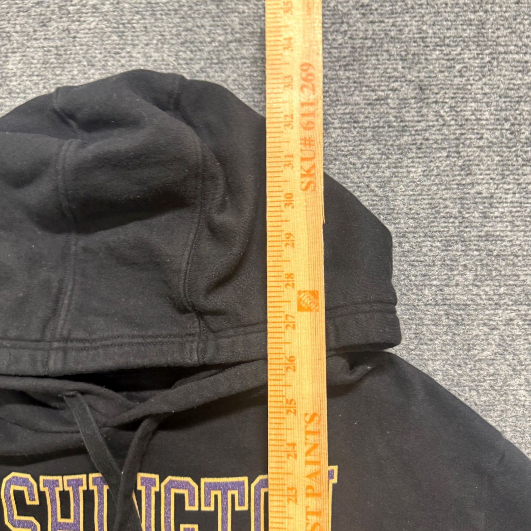 Vintage Fanatics Washington Huskies Hoodie Pullover Men L Black Football Distressed Fade Size US L / EU 52-54 / 3 - 4 Thumbnail