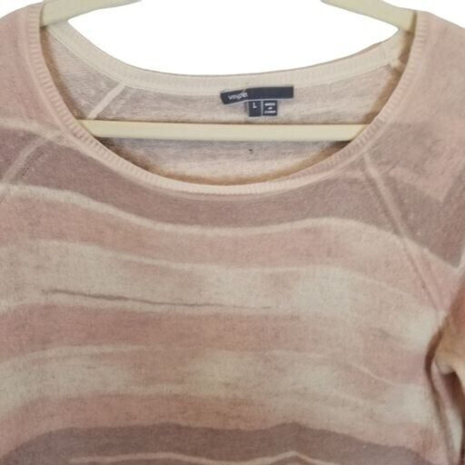 Vince Vince Womens Wool Cashmere Sweater Coastal Grandma Earthy L Size L / US 10 / IT 46 - 2 Thumbnail