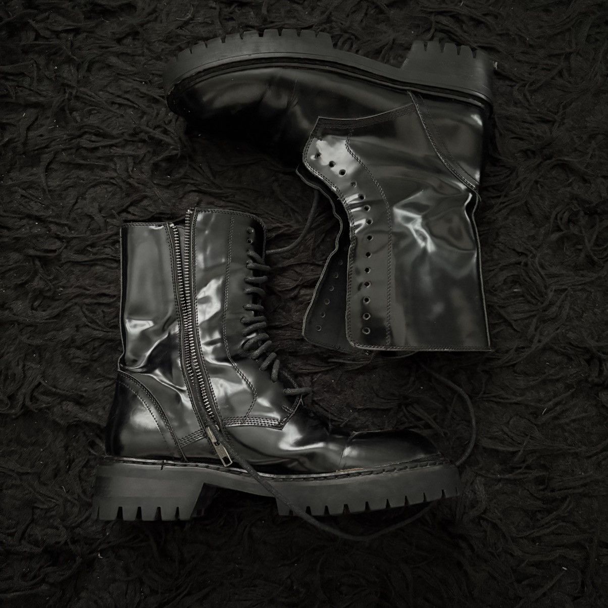 Ann Demeulemeester *needs repair* combat boots Size US 7 / IT 37 - 2 Thumbnail