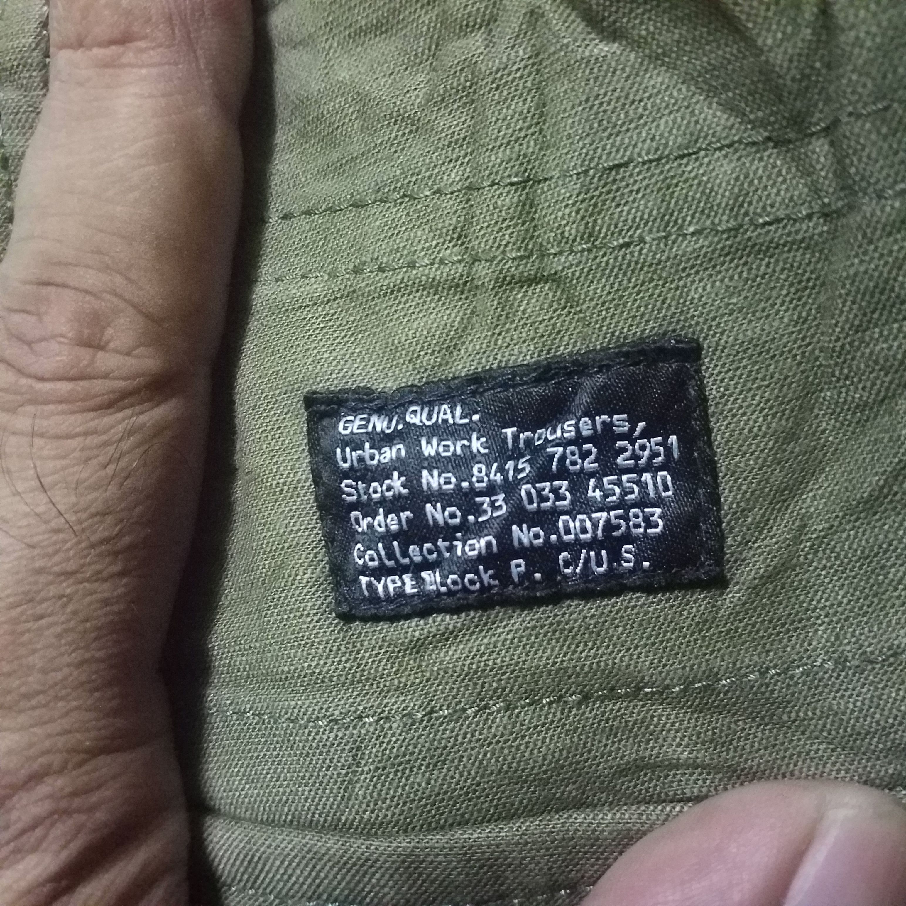 Japanese Brand army green cargo urban work trousers Size US 31 - 9 Thumbnail