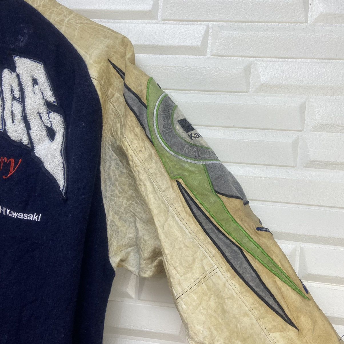Japanese Brand Team Kawasaki Racing Spirit Challenge Dream Varsity Jacket Size US M / EU 48-50 / 2 - 17 Thumbnail