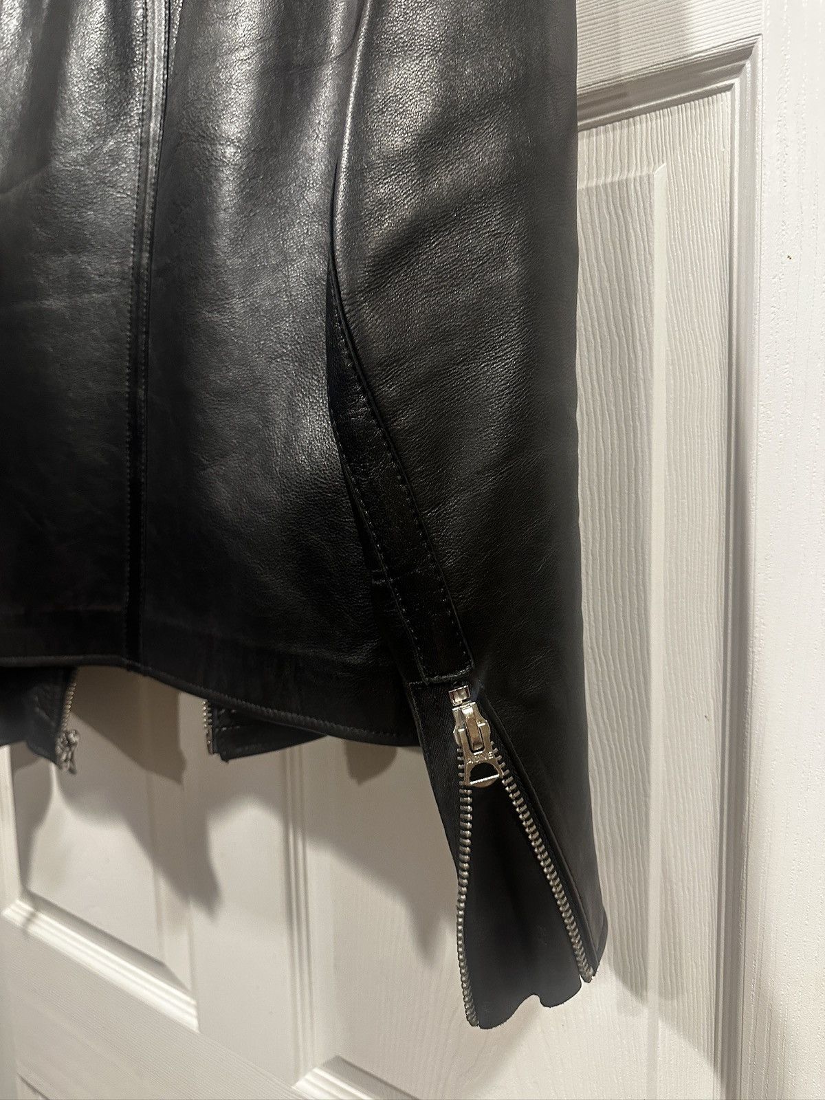 Acne Studios Acne Studios Neil Taped Leather Jacket Black Size Medium 48 Size US M / EU 48-50 / 2 - 13 Thumbnail