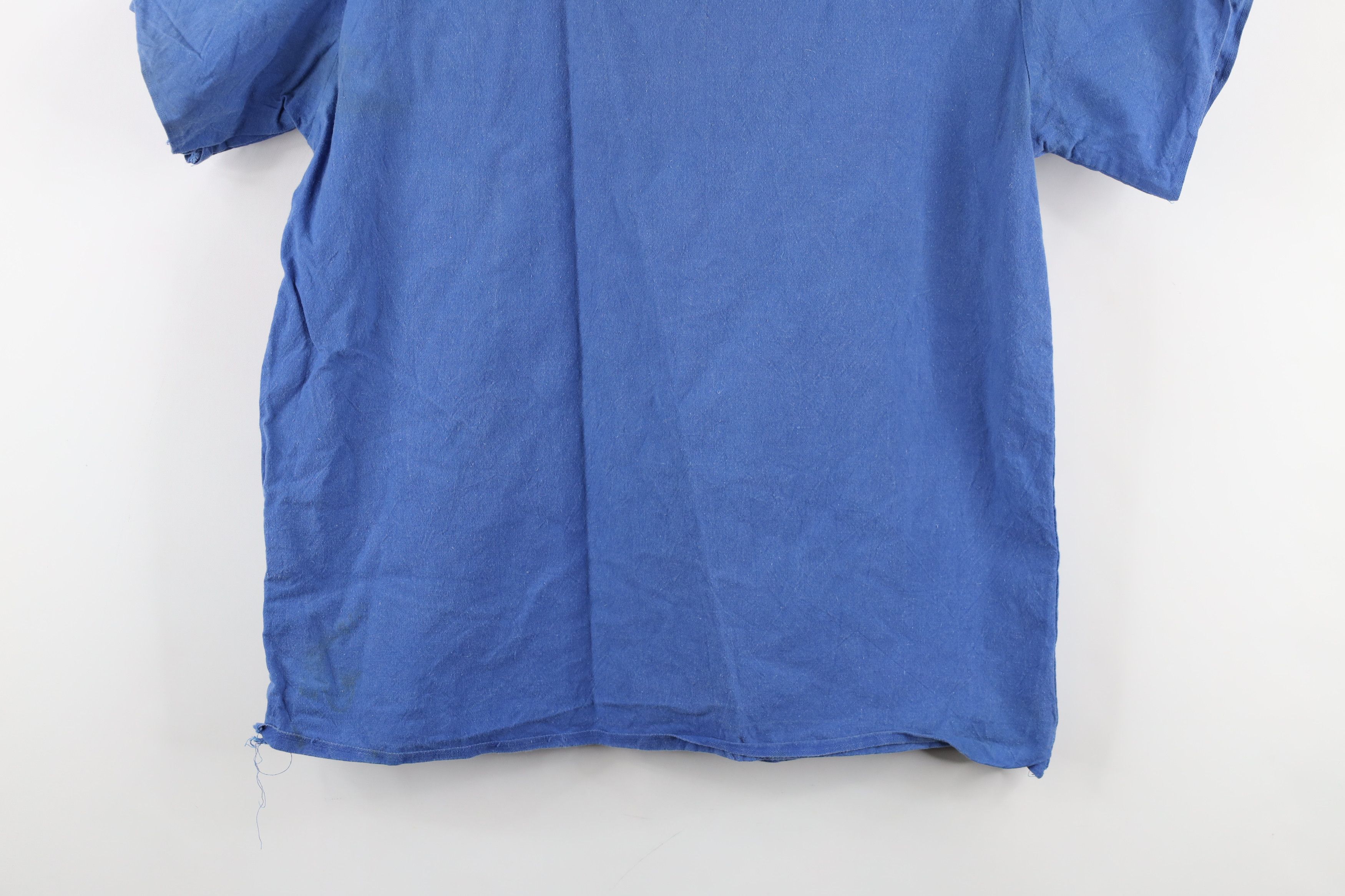 Vintage Vintage 50s Canvas Mental Hospital Scrubs Shirt Blue USA Size US M / EU 48-50 / 2 - 13 Thumbnail