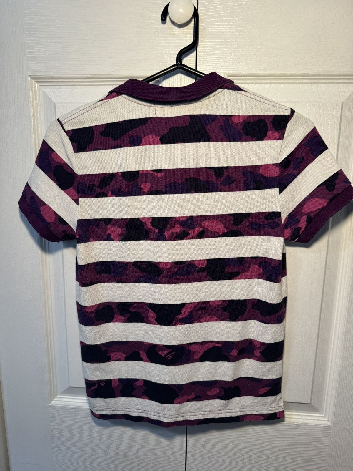 Bape White and purple camo A Bathing Ape polo short sleeve Size XS / US 0-2 / IT 36-38 - 2 Thumbnail