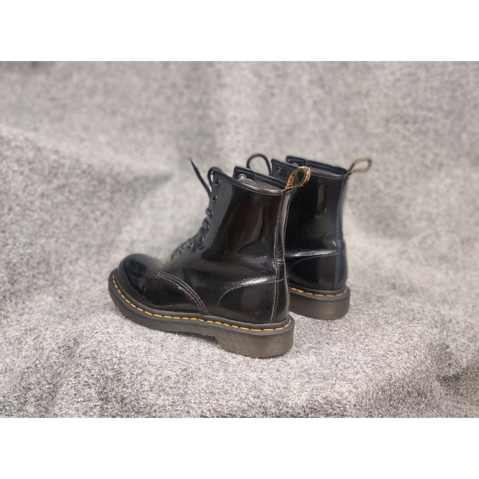 Dr. Martens Dr. Martens 11821 Black Leather Combat Lace Up Boots Women's UK 4 US 6 EU 37 Ankle Patent Patent Black Leather Combat Boots Women Size US 6 / IT 36 - 5 Thumbnail