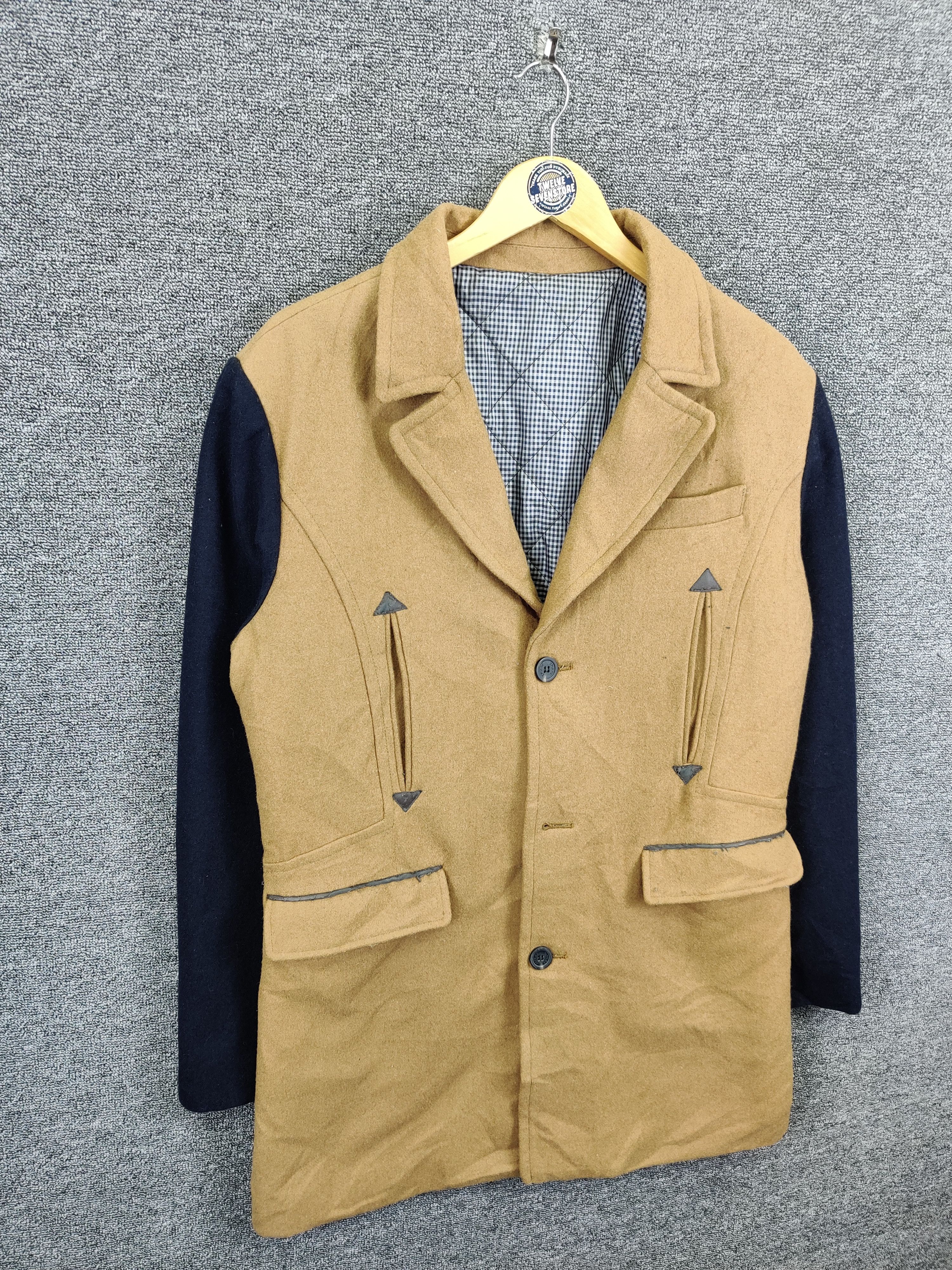 Japanese Brand Vintage D Pulse Wool Coat Jacket Size US M / EU 48-50 / 2 - 5 Thumbnail