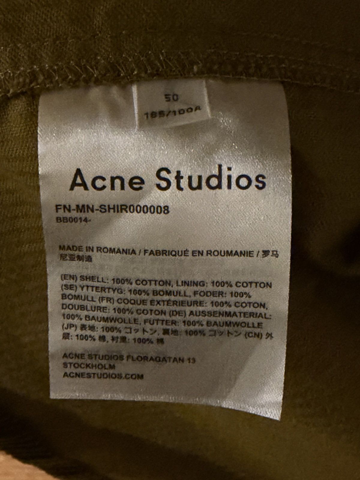 Acne Studios Acne Brown Corduroy Over Shirt Size US L / EU 52-54 / 3 - 5 Thumbnail