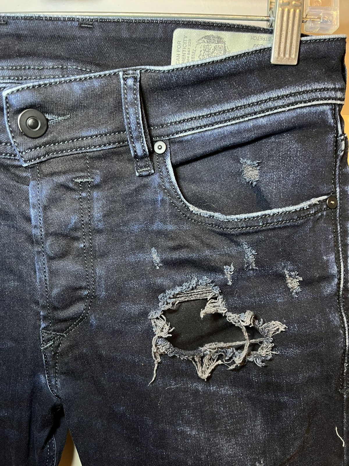 Diesel Vintage Diesel made in Italy “Sleenker distressed slim jeans Size US 28 / EU 44 - 8 Thumbnail