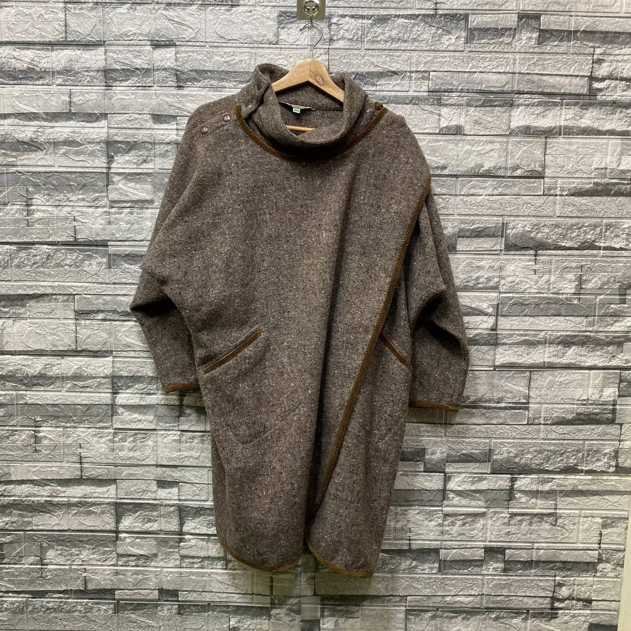 Japanese Brand YOHJI YAMAMOTO STYLE BOBBIE BROOKS N.YORK SCARF COAT WOOL Size US M / EU 48-50 / 2 - 18 Thumbnail