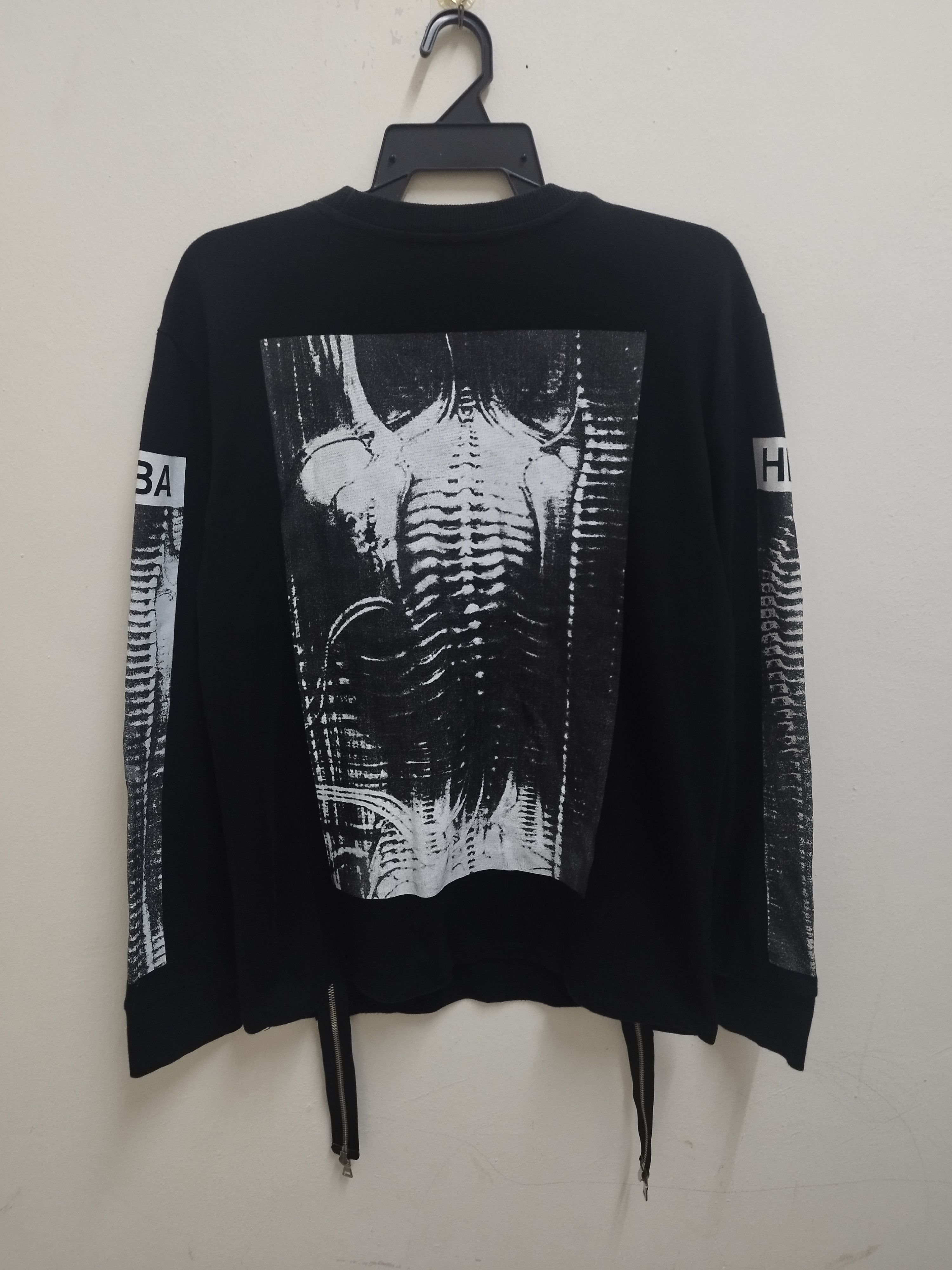 Hood By Air Hood by Air x H.R. Giger Spinal Print Longsleeve shirt