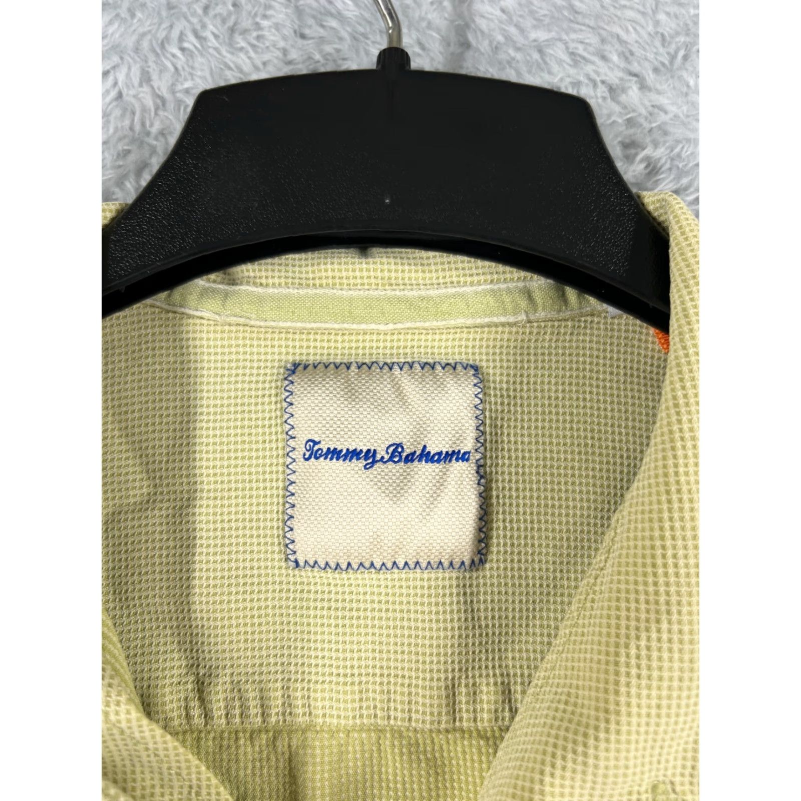 Tommy Bahama Tommy Bahama Shirt Men XL Yellow Button Up Silk Blend Pocket Mens Size US XL / EU 56 / 4 - 7 Thumbnail