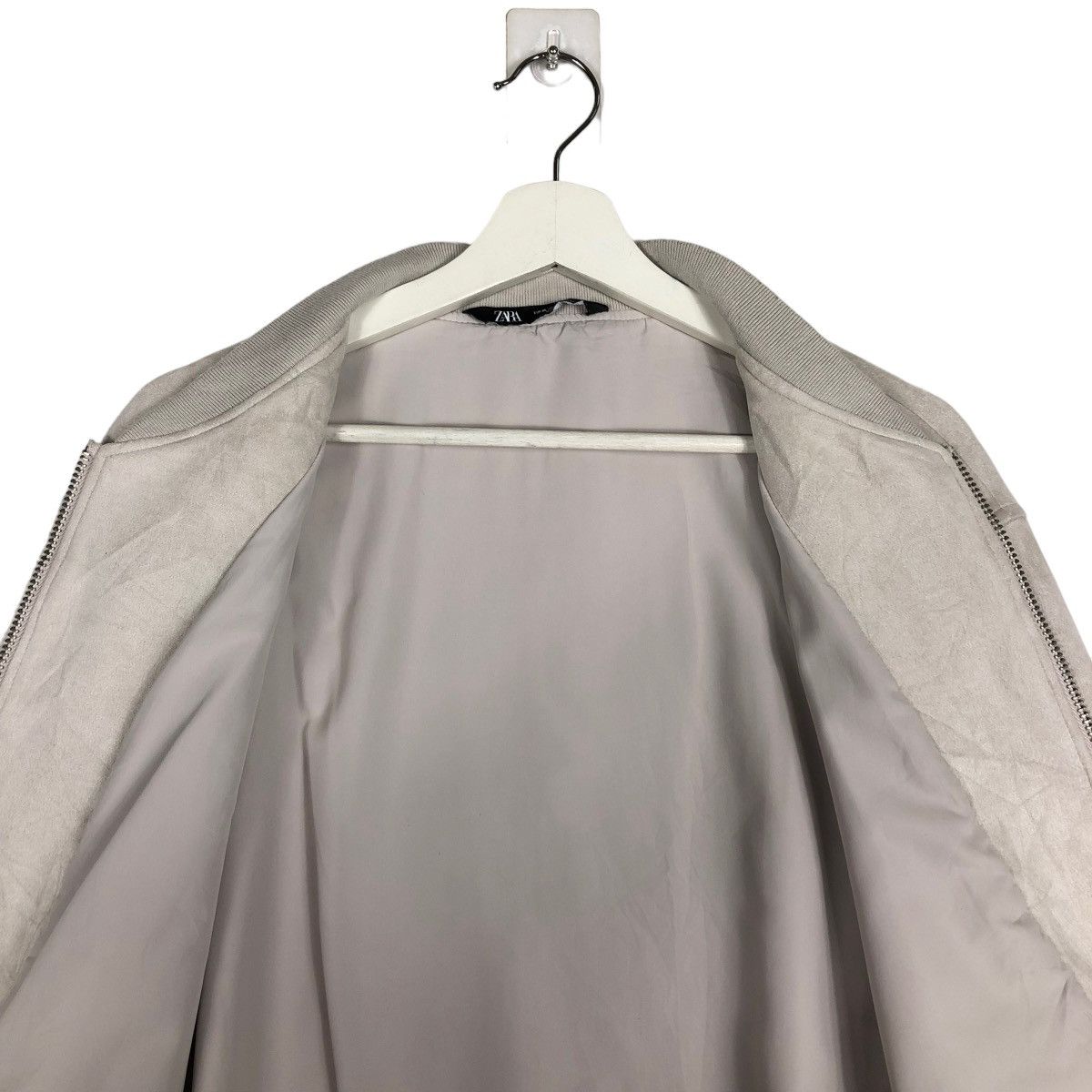 Zara 🔥 ZARA MOLESKIN BLOUSON BOMBER JACKET Size US XL / EU 56 / 4 - 11 Thumbnail