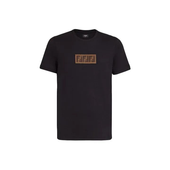 Fendi Fendi Logo Print Regular Fit T-Shirt 0079 Size US L / EU 52-54 / 3 - 1 Thumbnail
