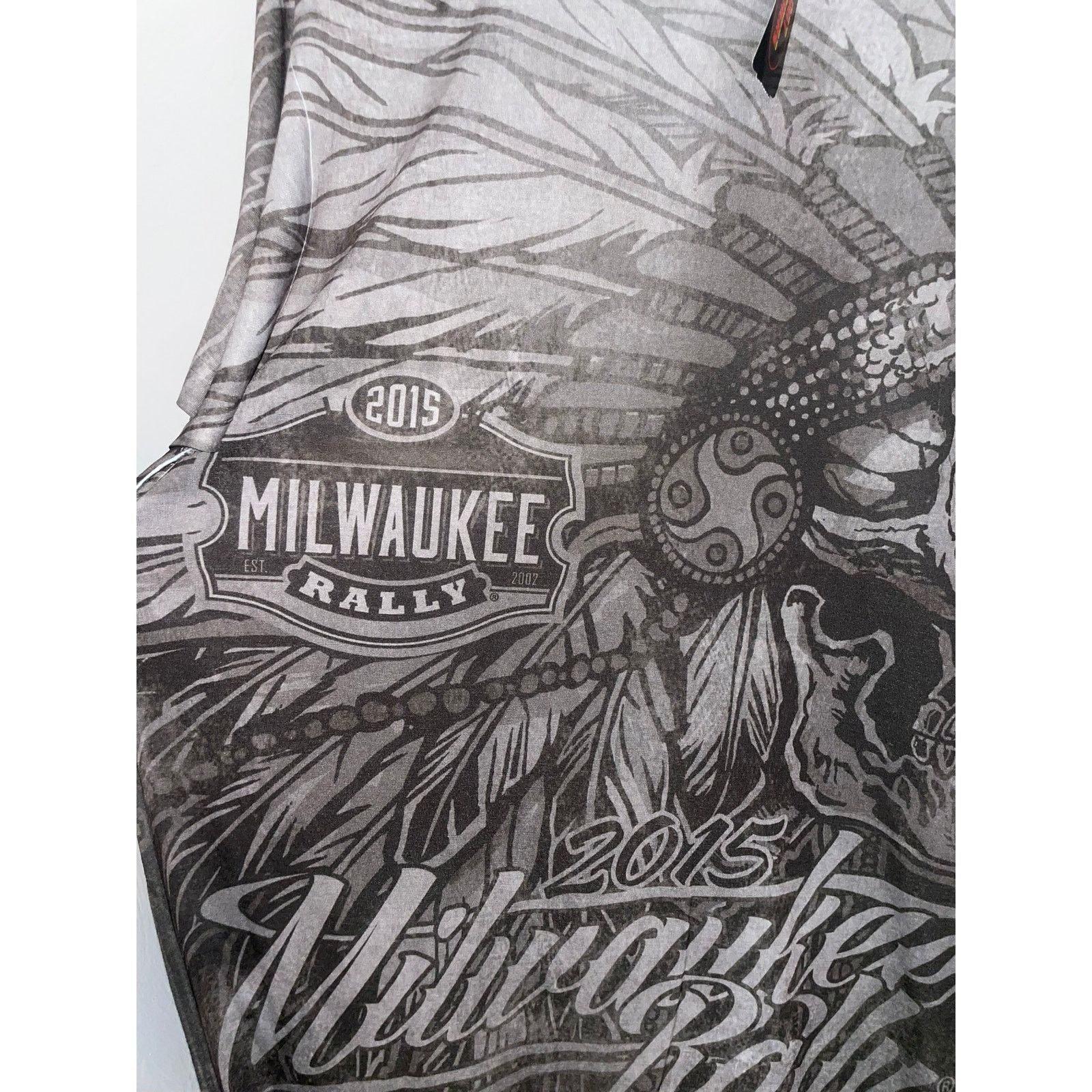 Vintage Milwaukee Rally Sublimation Shirt Motorcycle Biker Tee NWT L Size US L / EU 52-54 / 3 - 4 Thumbnail