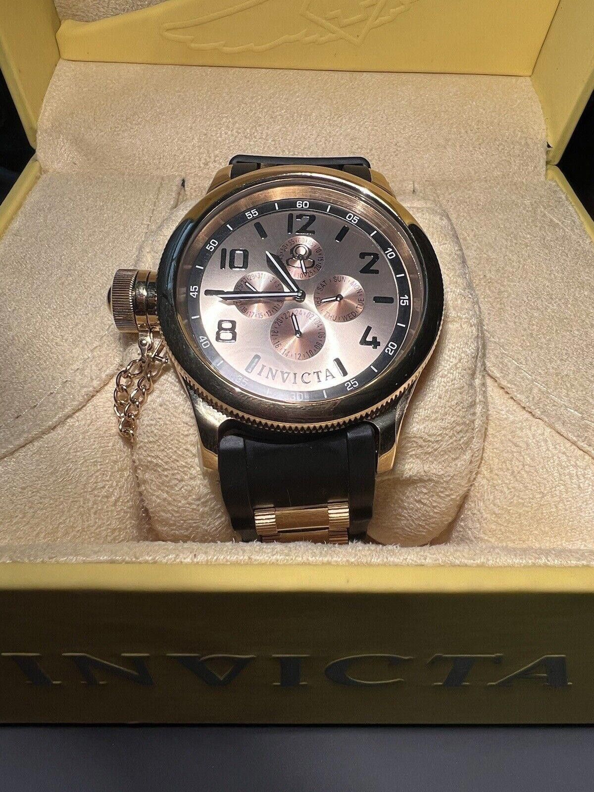 Invicta Invicta Men's Russian Diver Gold Dial Watch 1803 New Battery Size ONE SIZE - 1 Thumbnail