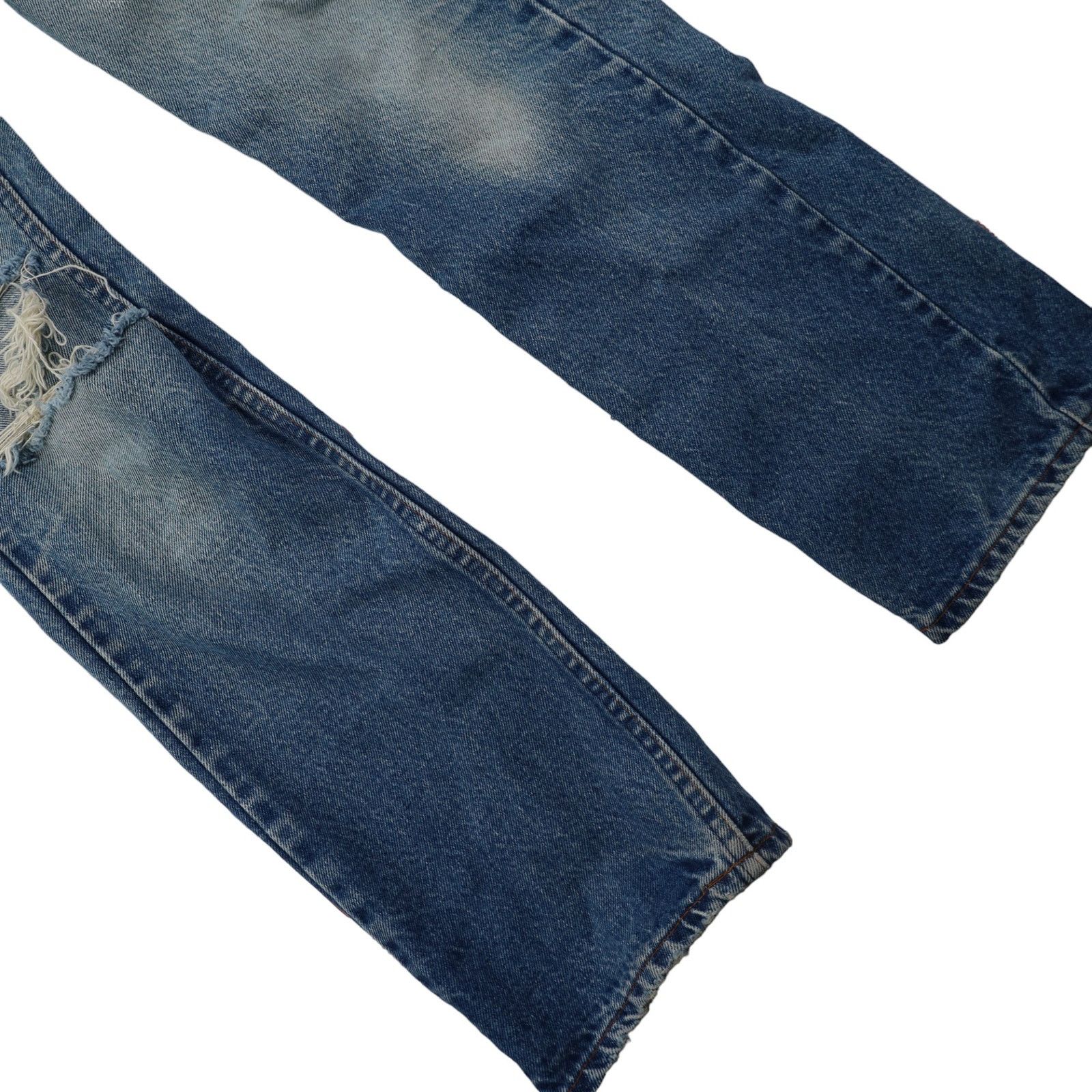 Levi's × Vintage Vintage Levis 509-0217 Distressed Orange Tab Denim Jeans Size US 29 - 4 Thumbnail