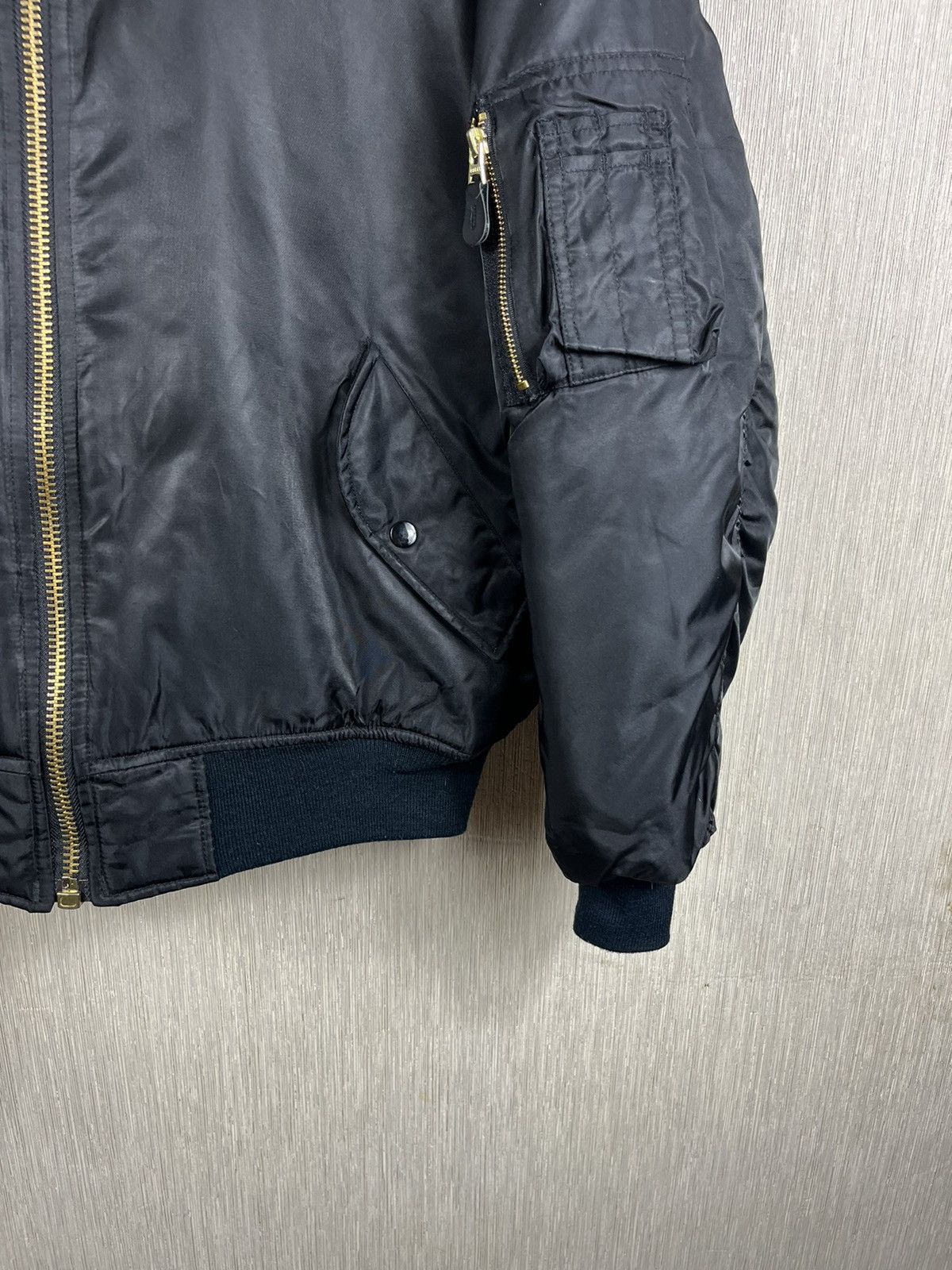 Vintage Vintage MA-1 military nylon bomber boxy jacket flyers Size US S / EU 44-46 / 1 - 5 Thumbnail