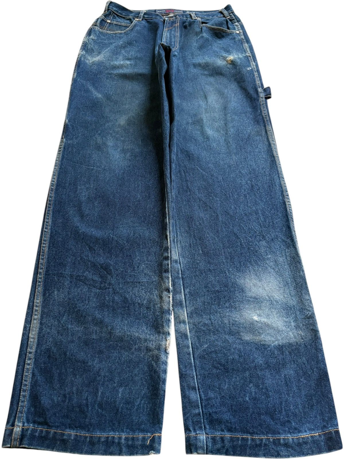 Phat Farm Vintage Phat Farm Carpenter Blue Wash Baggy Jeans Size US 32 / EU 48 - 1 Thumbnail