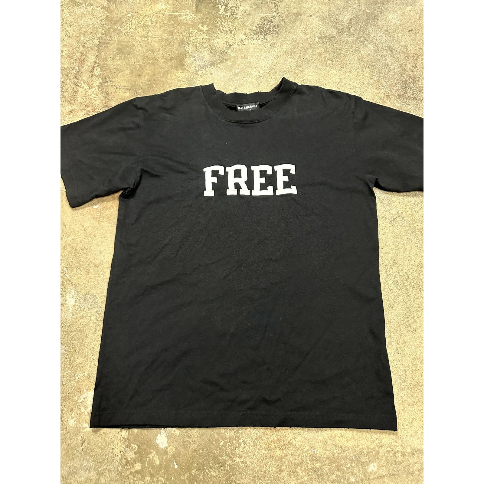 Balenciaga BALENCIAGA Men T-Shirts 764235 TRVK1 1041 Black