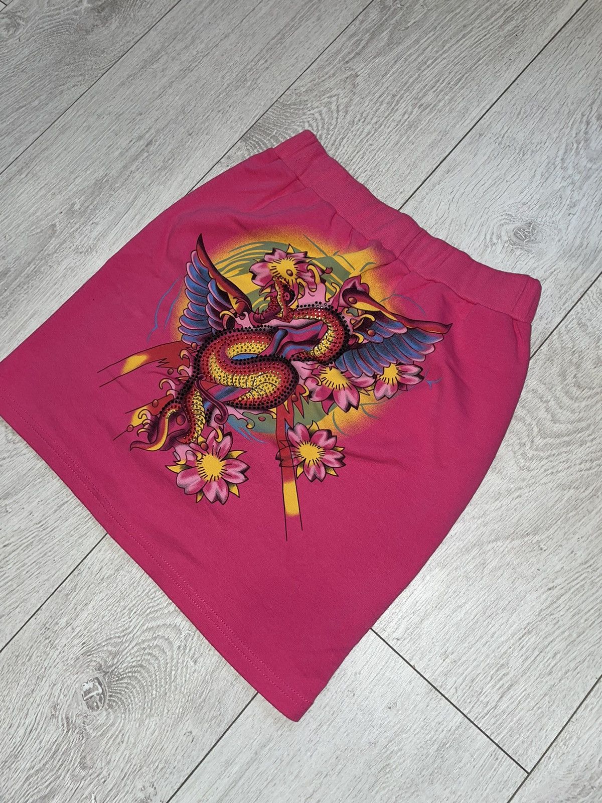 Christian Audigier × Ed Hardy Skirt Ed Hardy by Christian Audiger Y2K Size 34" / US 12 / IT 48 - 6 Thumbnail