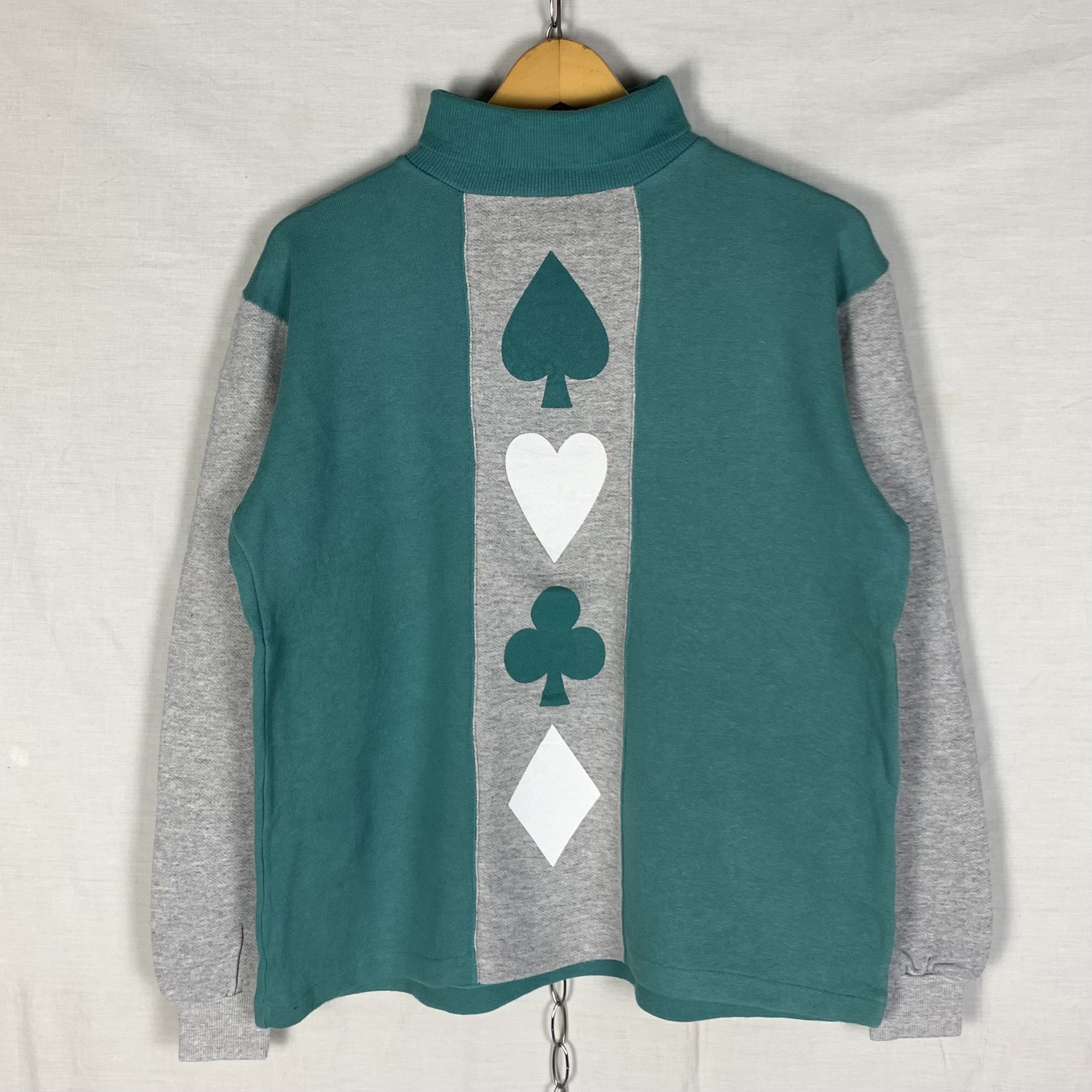 Vintage Vintage 90s Renown Turtleneck Sweatshirt Size US S / EU 44-46 / 1 - 1 Thumbnail