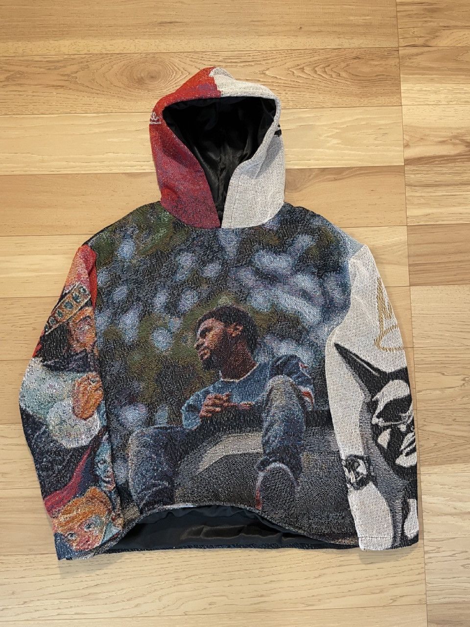 J.Cole Silk Lined J Cole Tapestry Hoodie Sweater Grailed