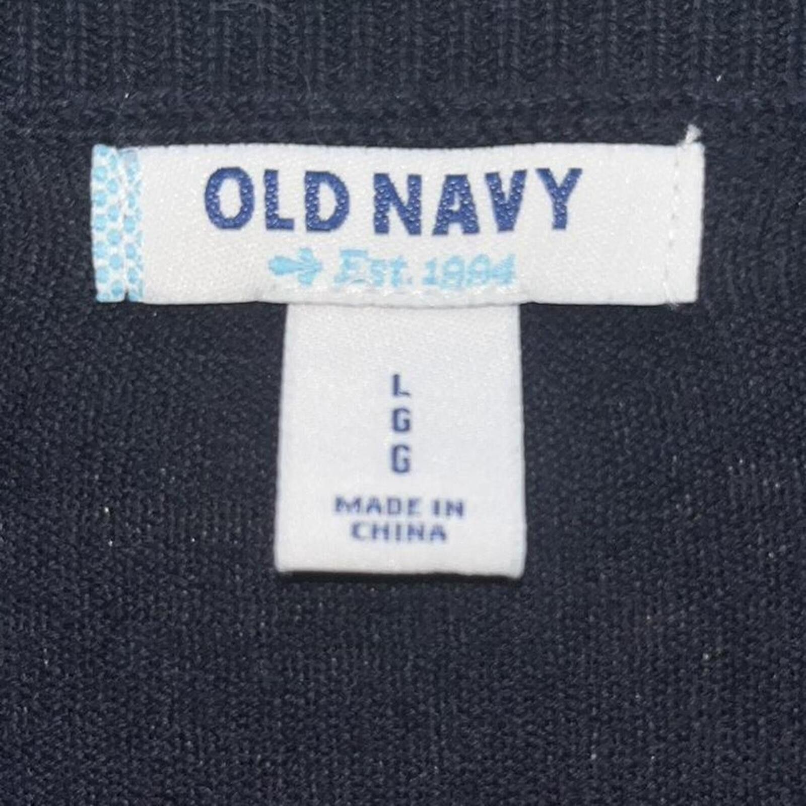 Old Navy Vintage 90s Old Navy Navy Blue Button-Up Y2K Cardigan Size M / US 6-8 / IT 42-44 - 2 Thumbnail