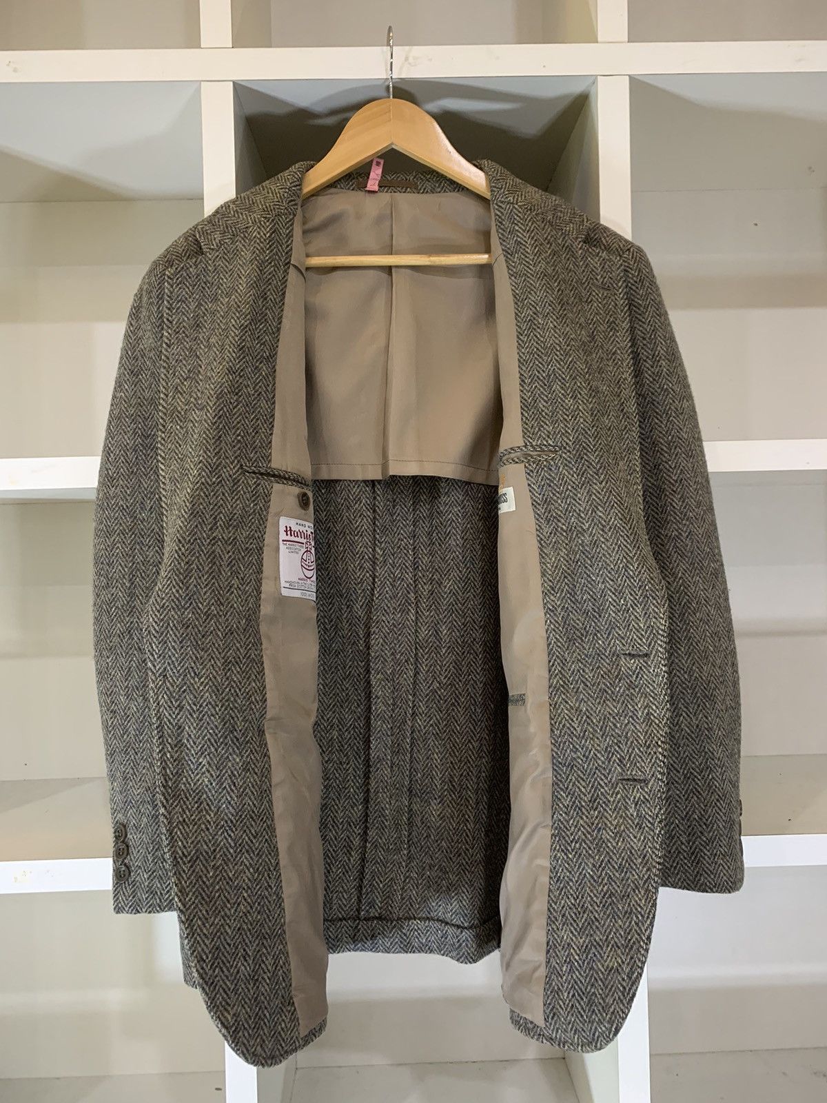 Harris Tweed Vintage Flying Cross x harris tweed wool jacket Size 42L - 11 Thumbnail