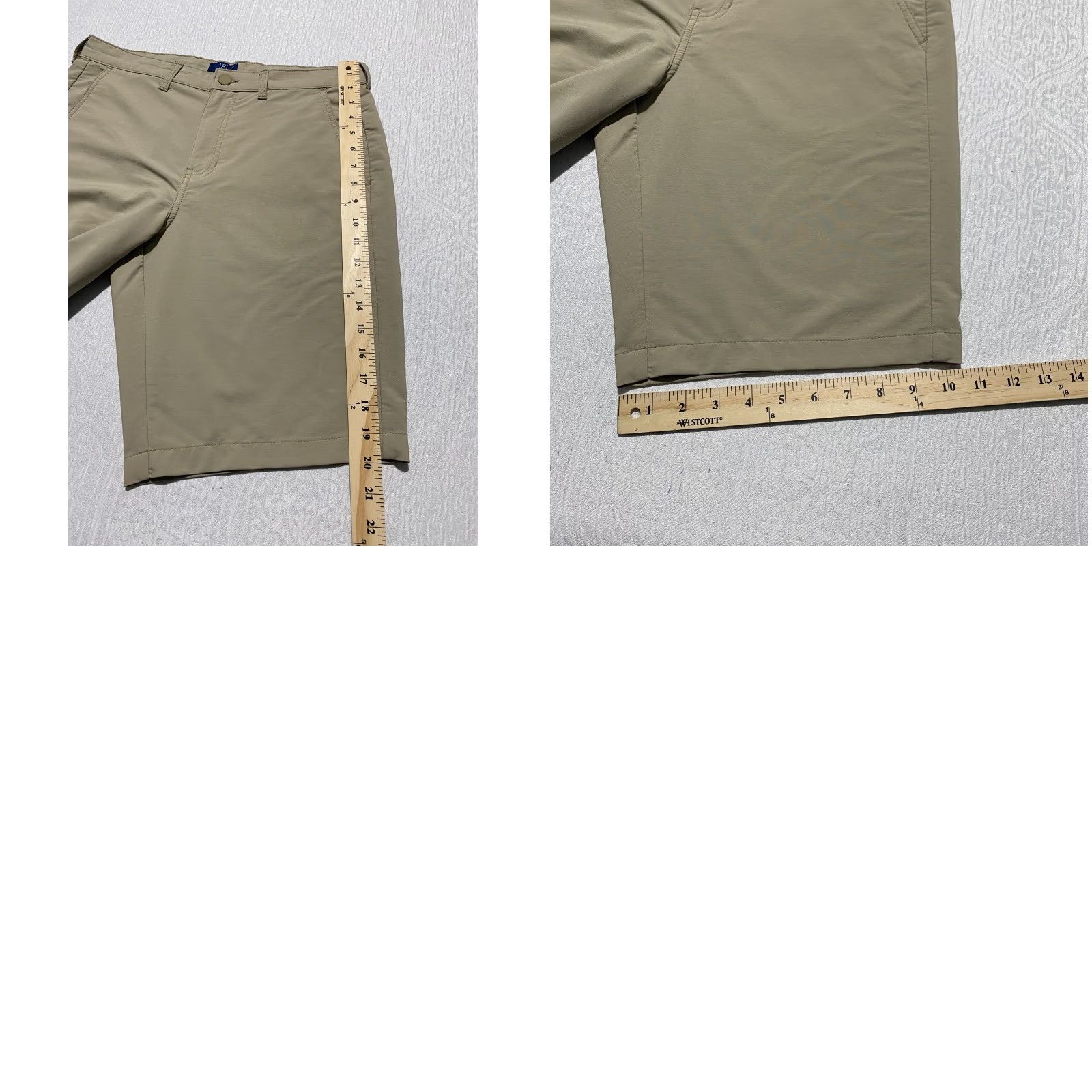 George George Mens Shorts Size 32 Beige Khaki Golf Performance Size US 32 / EU 48 - 8 Thumbnail