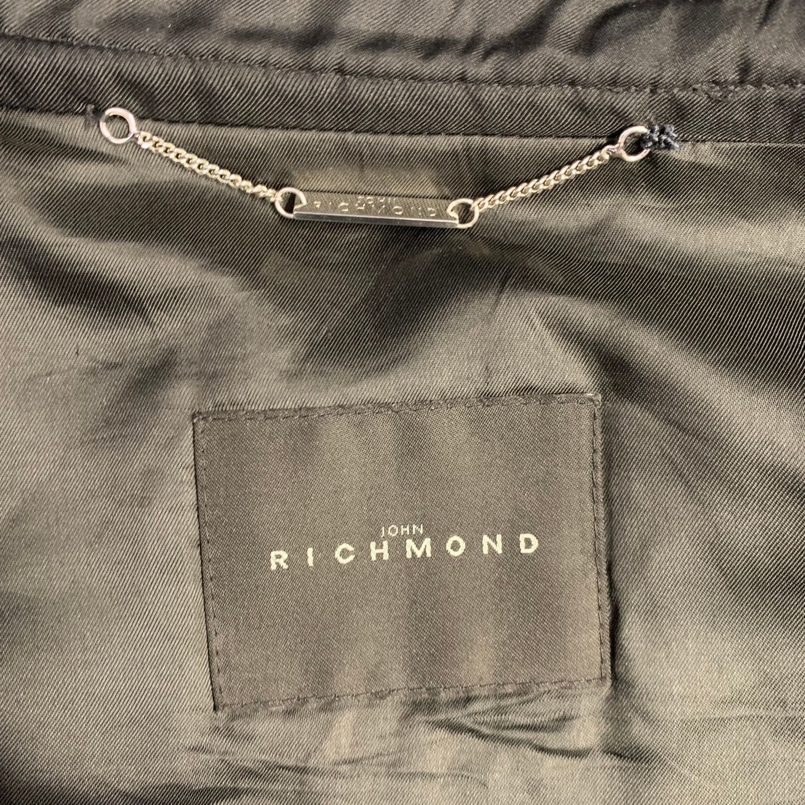 Size XL Black Embroidery Poliammide Zip Up Jacket