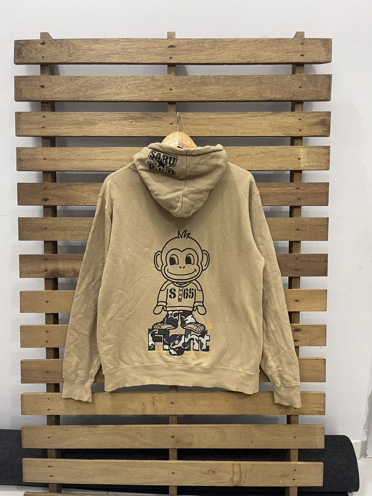 Vintage Vintage Grass Hither "Flight" Camo Monkey Hoodie - Saru Ruco Size US L / EU 52-54 / 3 - 6 Thumbnail