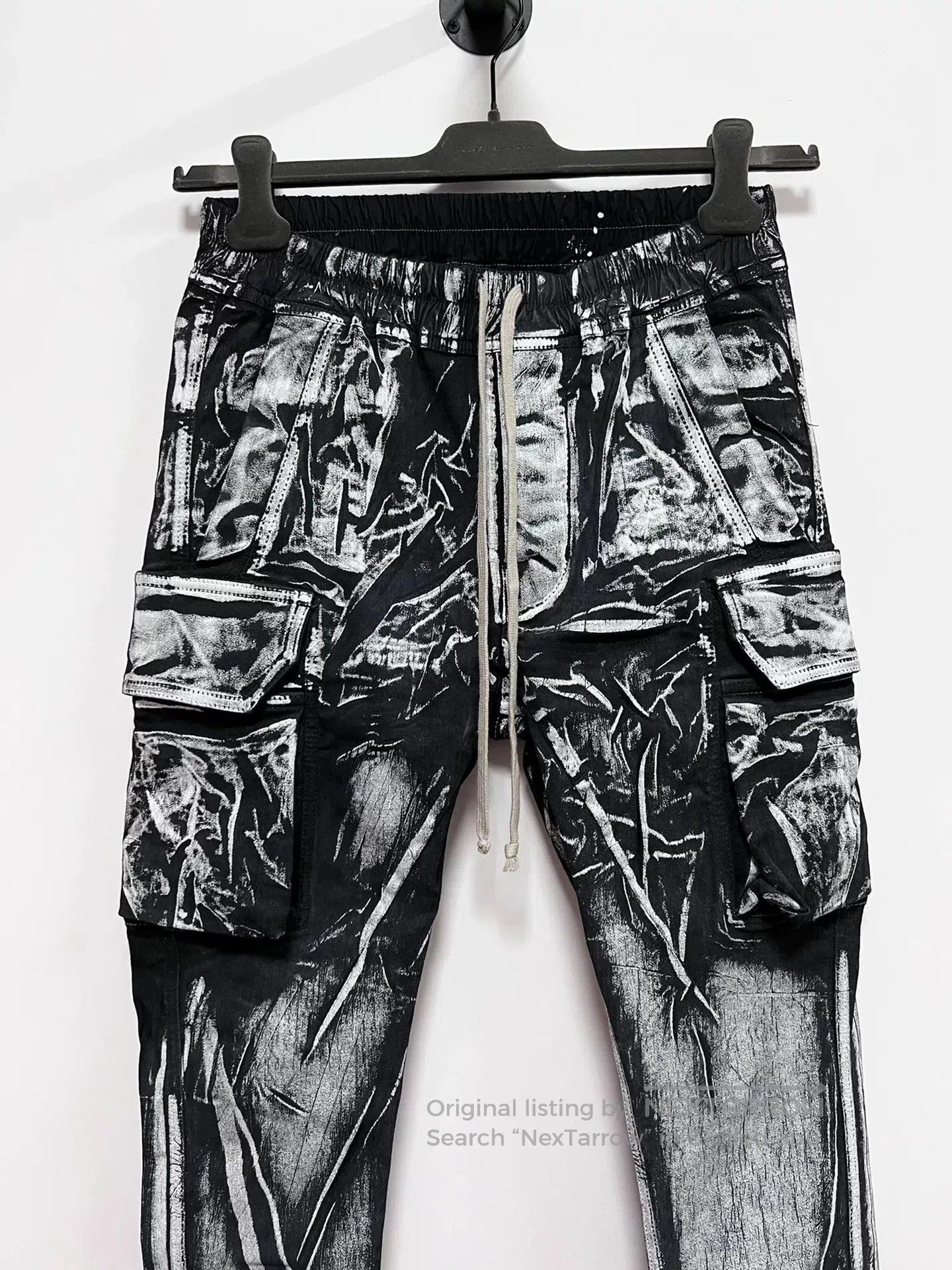 Rick Owens Rick Owens Black Denim Cargo Pants. Size US 36 / EU 52 - 2 Thumbnail