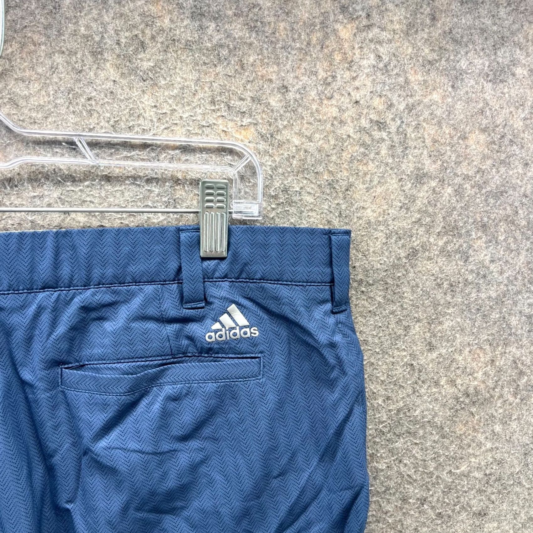 Adidas Adidas Shorts Mens 34 Blue Navy Chino Flat Front Golf Athletic Striped 365 Size US 34 / EU 50 - 6 Thumbnail