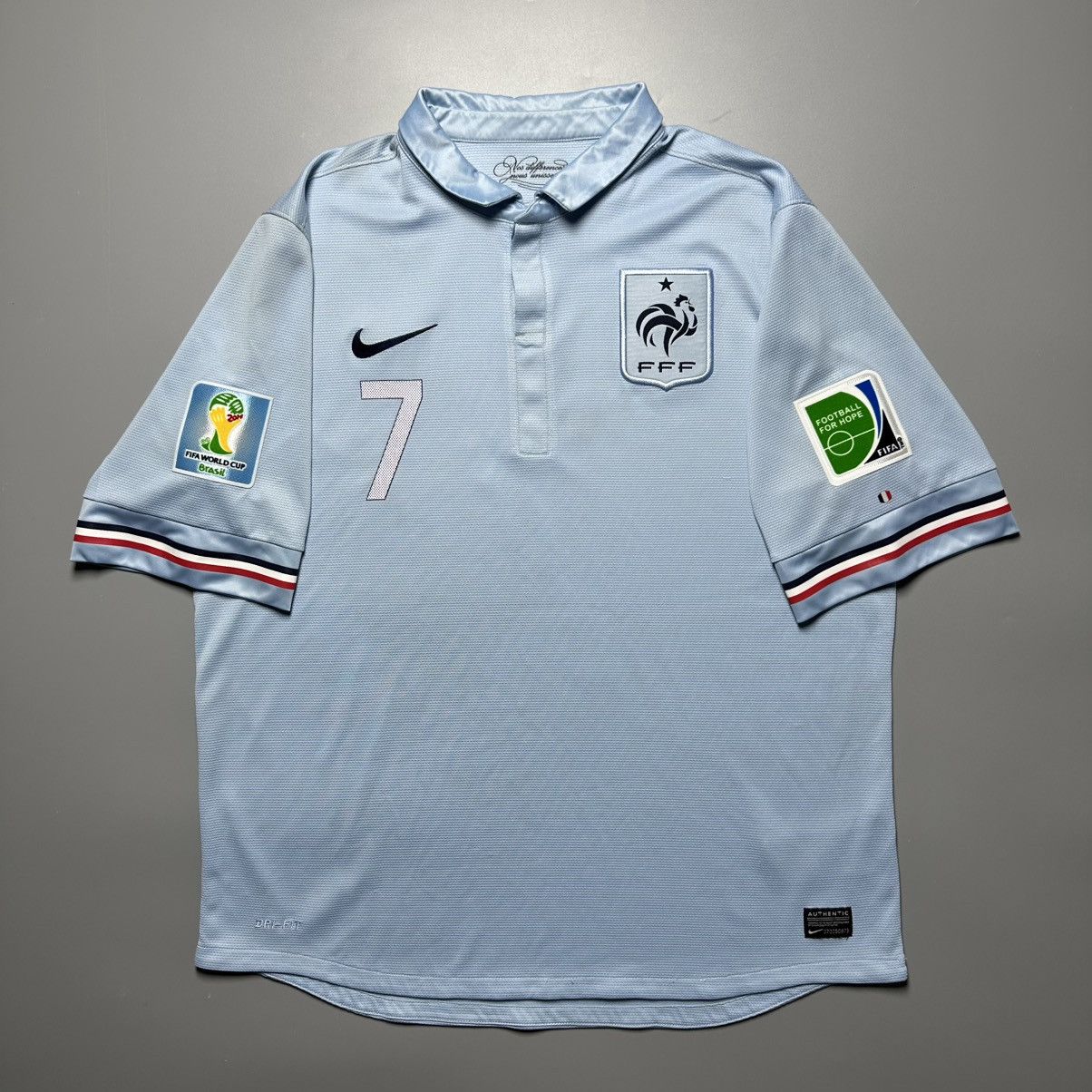 Vintage FRANCE NIKE 2013/2014 AWAY FOOTBALL HOME JERSEY #7 RIBERY Size US XL / EU 56 / 4 - 2 Thumbnail