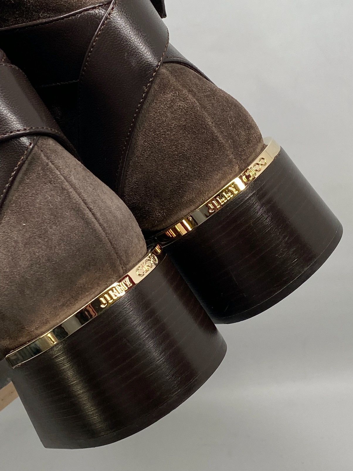 Jimmy Choo Jimmy Choo Clarice 45 Block Heel Suede Booties size 39 Size US 9 / IT 39 - 8 Thumbnail