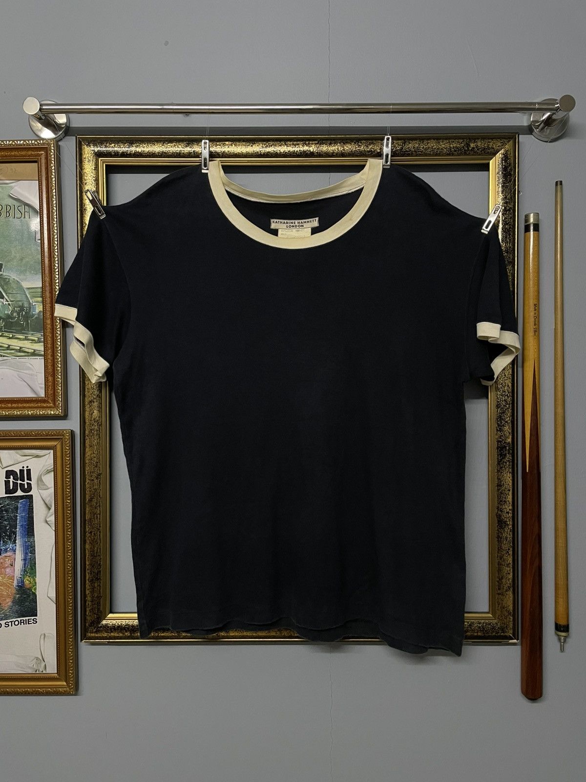 Designer × Katharine Hamnett London × Vintage Vintage 90s Designer Katherine Hamnett Og Script Tshirt Size US L / EU 52-54 / 3 - 5 Thumbnail