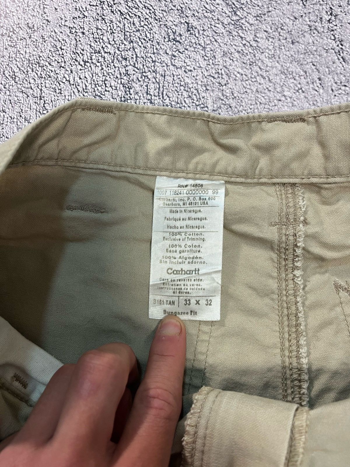 Carhartt Carhartt Cargo Carpenter Pants Vintage 33x32 Workwear Canvas Size US 33 - 5 Thumbnail