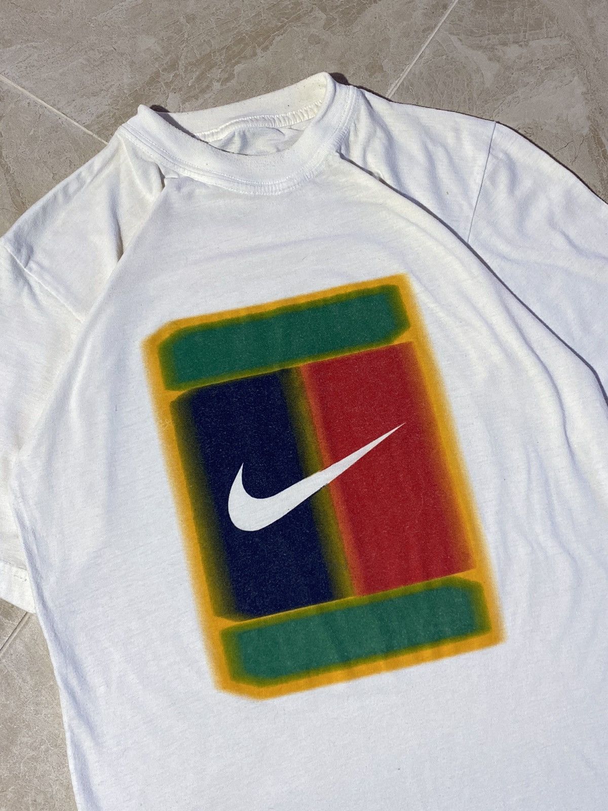Nike × Vintage Vintage 90s Nike Court big logo Y2K streetwear style t-shirt Size US M / EU 48-50 / 2 - 3 Thumbnail
