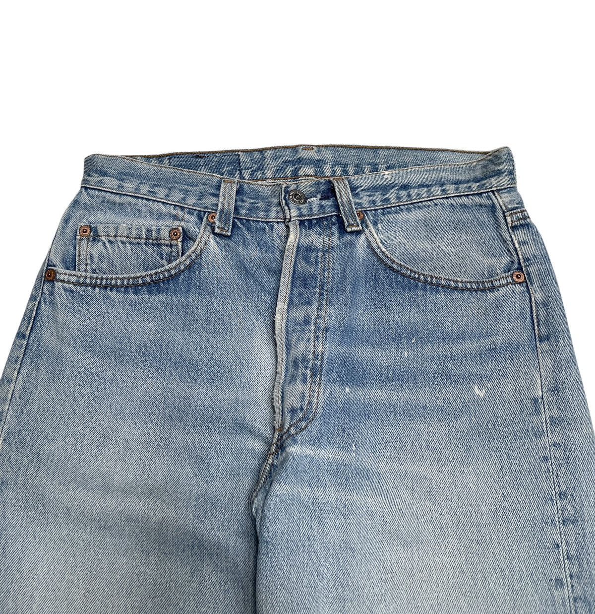Levi's 32x34 Rare Design Vintage Levis 501 Made In Usa Jeans 1980s Size US 32 / EU 48 - 3 Thumbnail