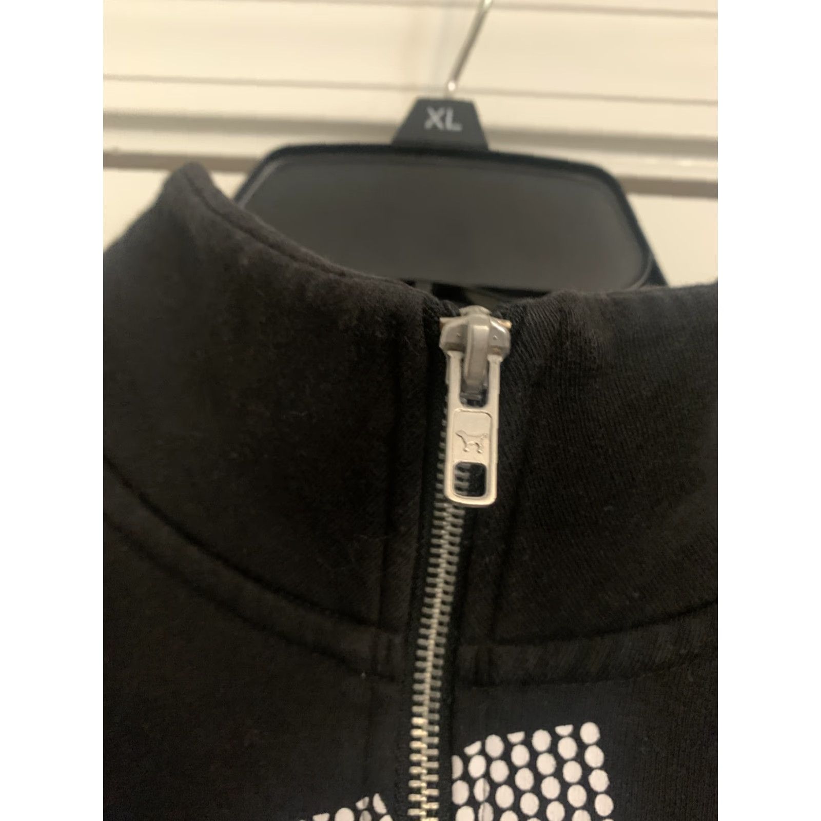 Victoria's Secret Victoria's Secret Pink Pullover 1/4 Zip Long Sleeve Sweater Size M Black Size M / US 6-8 / IT 42-44 - 3 Thumbnail