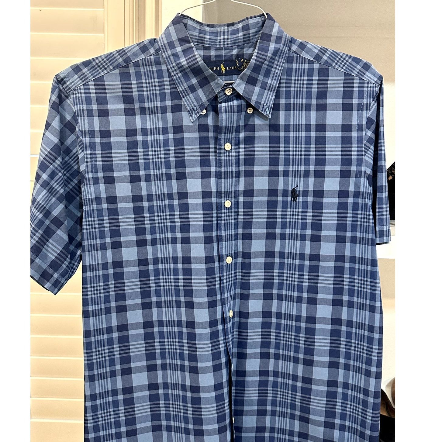 Ralph Lauren Ralph Lauren VTG Blue Plaid Button Down 100% Cotton Shirt L Size US L / EU 52-54 / 3 - 2 Thumbnail